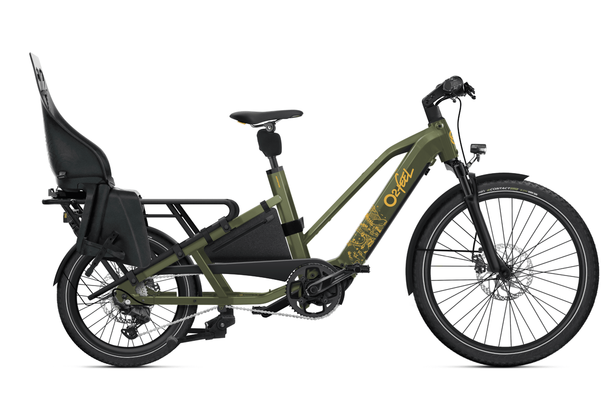 O2Feel Equo 5.2 Adventure Longtail Electric Bike - Dutch Cargo (AU) - O2feel - Electric Cargo Bike - O2Feel Equo 5.2 Adventure Longtail Electric Bike